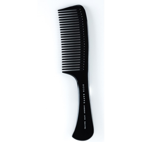 ACCA KAPPA Carbonium Comb Handel Medium Teeth 22.5 cm