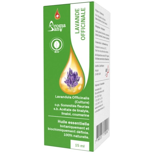 AROMASAN Echter Lavendel Äth/Öl Bio 15 ml