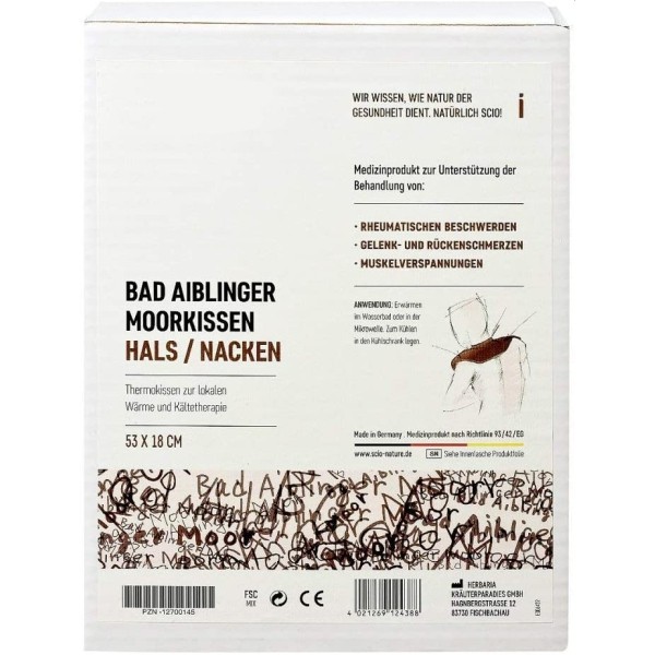 BAD AIBLINGER Moorkissen Hals/Nacken 18x53 cm