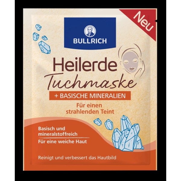 BULLRICH Heilerde Tuchmaske+basische Mineralien