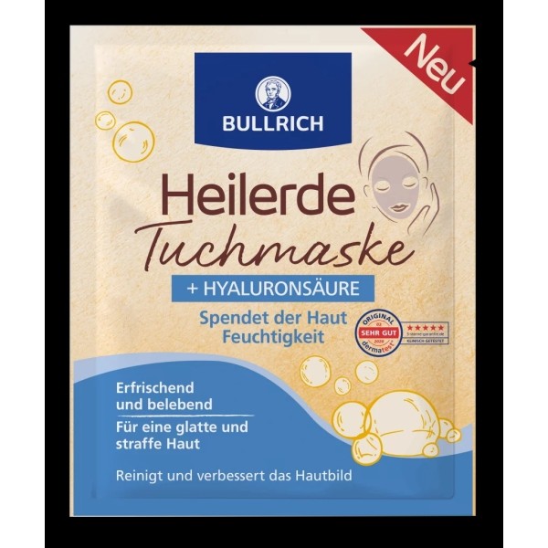 BULLRICH Heilerde Tuchmaske+Hyaluronsäure