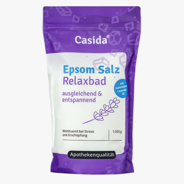 CASIDA Epsom Salz Relaxbad Lavendel 1000 g