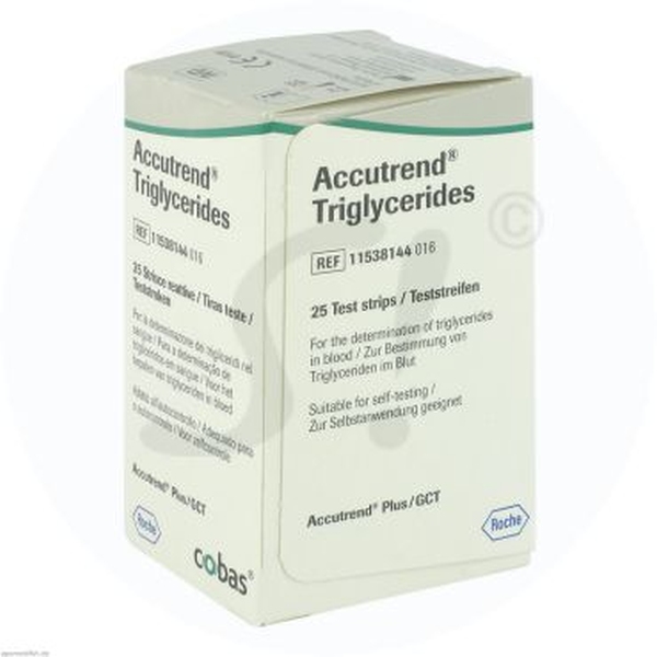 COBAS ACCUTREND Triglyceride Teststreifen 25 Stk