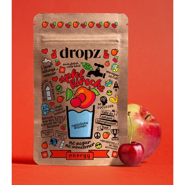 DROPZ Energy Apfel-Kirsche mit Coffein 20 Stk
