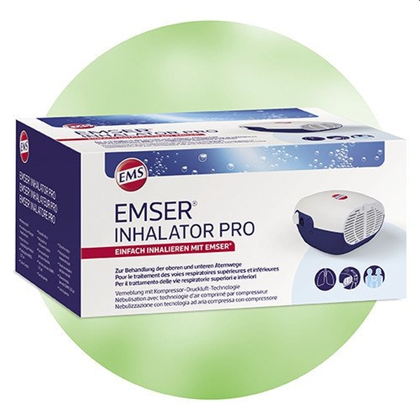 Hier sehen Sie den Artikel EMSER Inhalator Pro aus der Kategorie Inhalationsgeräte und Zubehör. Dieser Artikel ist erhältlich bei pedro-shop.ch