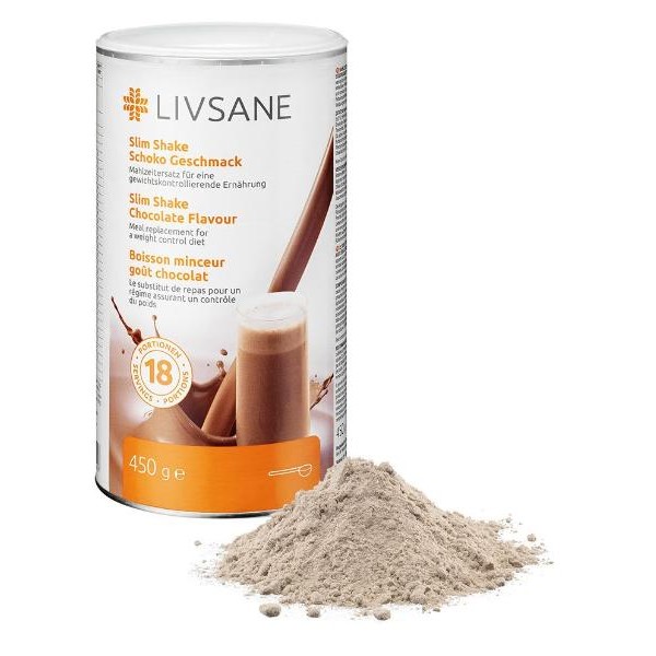 LIVSANE Slim Shake Schoko Geschmack 450 g