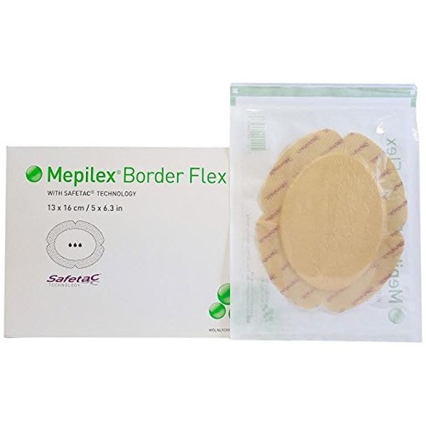 MEPILEX Border Flex Oval 13x16cm 5 Stk