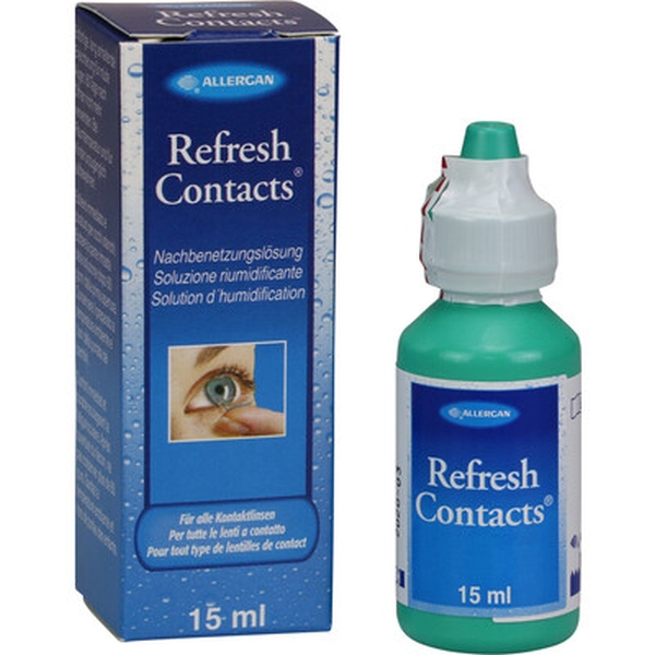 Hier sehen Sie den Artikel REFRESH Contacts Nachbenetzungslösung Fl 15 ml aus der Kategorie Kontaktlinsen hart und weich - Pflegemittel. Dieser Artikel ist erhältlich bei pedro-shop.ch