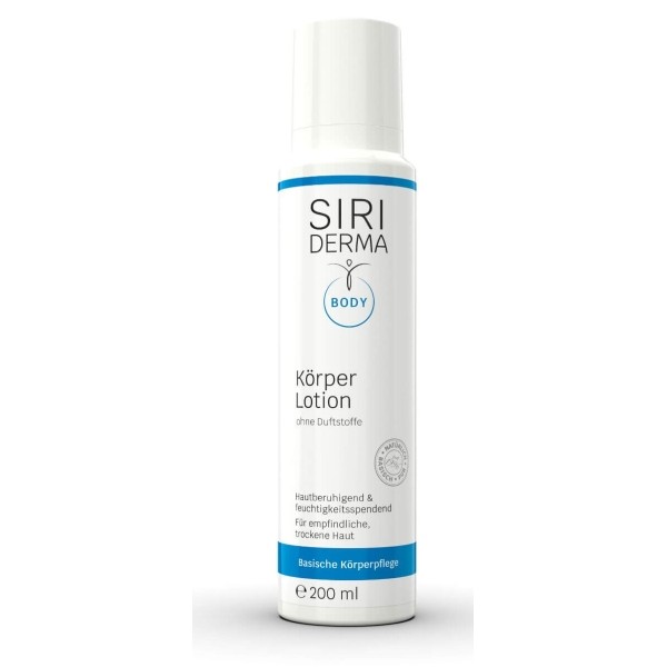 SIRIDERMA Körperlotion ohne Duftstoffe 200 ml