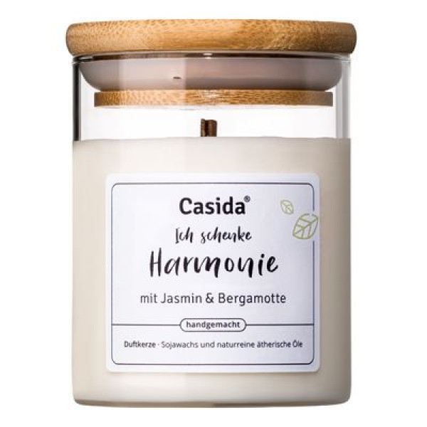 CASIDA DUFTKERZE Harmonie Jasmin & Bergamotte Sojawachs