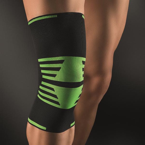 BORT ActiveColor Sport Kniebandage M schw/grün