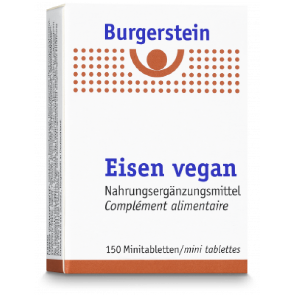 BURGERSTEIN Eisen Tabl vegan Ds 150 Stk