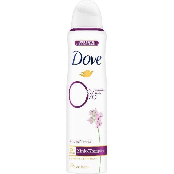 Dove Deo Aeros Spray 0% Kirschblüte 150 ml