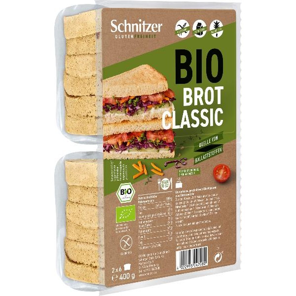 SCHNITZER Toastbrot Classic Bio hell Btl 400 g