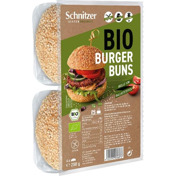 SCHNITZER Bio Hamburger Buns Btl 250 g