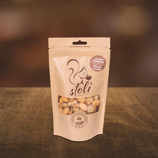 Hier sehen Sie den Artikel STOLI Nuss-Mix mit Caramel Schokolade 175 g aus der Kategorie Trockenfrüchte/Nüsse/Beeren. Dieser Artikel ist erhältlich bei pedro-shop.ch