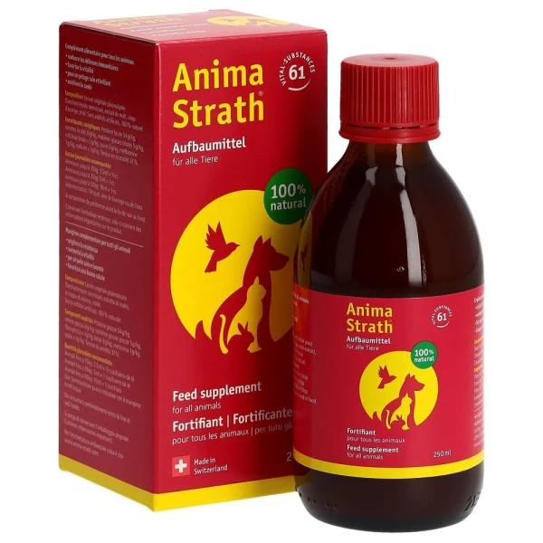 Hier sehen Sie den Artikel ANIMA STRATH liq Fl 250 ml aus der Kategorie Futterergänzungsmittel für Tiere. Dieser Artikel ist erhältlich bei pedro-shop.ch