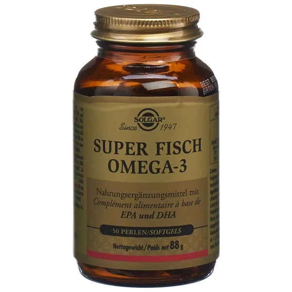 SOLGAR Super Fisch Omega-3 Perlen (neu) Fl 50 Stk