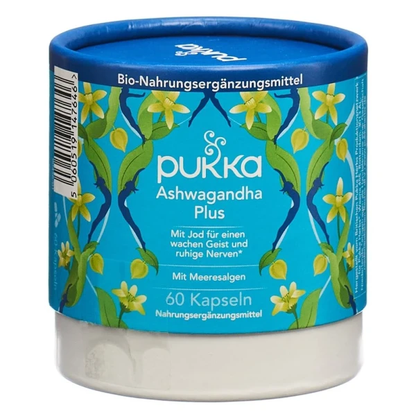 PUKKA Ashwagandha Plus Kaps NEM Bio Ds 60 Stk