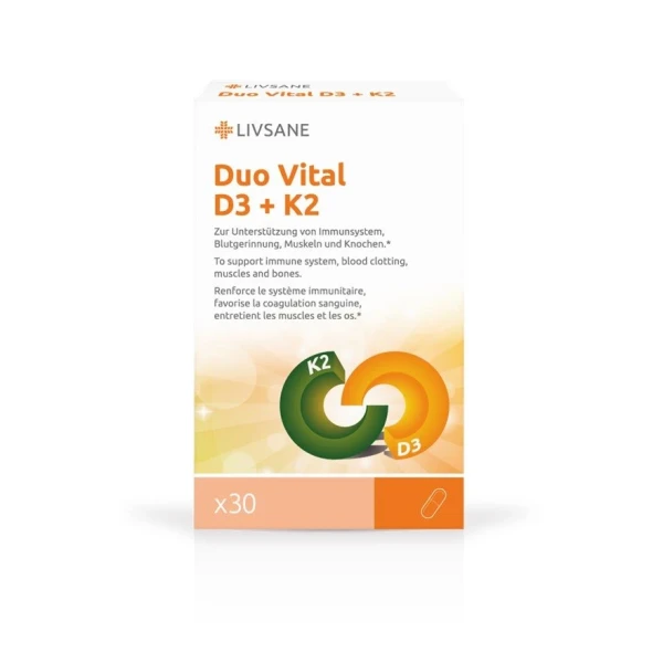 LIVSANE Duo Vital D3 + K2 Kaps 30 Stk