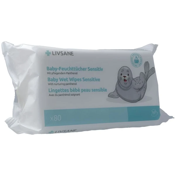 LIVSANE Baby-Feuchttücher Sensitiv 80 Stk