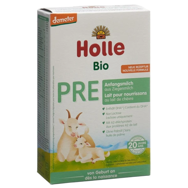 HOLLE Bio-Anfangsmilch PRE Ziegenmilch 400 g