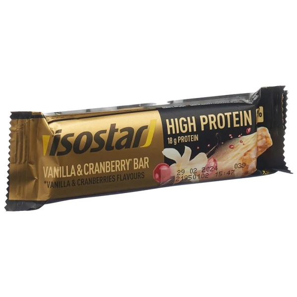 ISOSTAR High Protein Riegel Vanilla & Cranber 55 g
