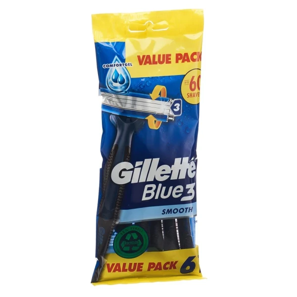 GILLETTE Blue 3 Smooth Einwegrasierer (n) 6 Stk