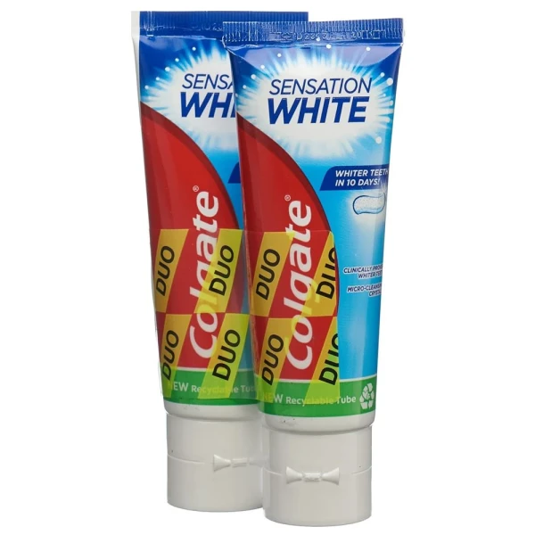 COLGATE Sensation White Zahnpasta Duo 2 x 75 ml