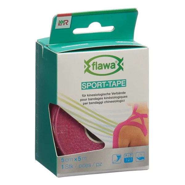 FLAWA Sport-Tape 5cmx5m pink