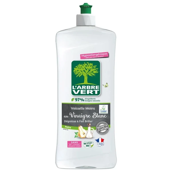 L'ARBRE VERT Geschirrspülmittel Essig Birn 750 ml