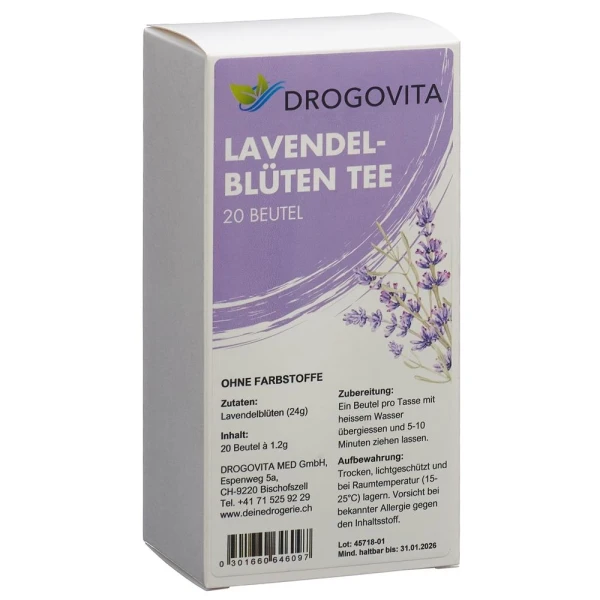 DROGOVITA Lavendel Tee Btl 20 Stk