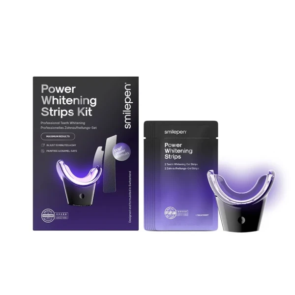 SMILEPEN Pow Whiten Strips Kit Strips&Accelerator