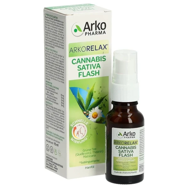 ARKORELAX Cannabis Sativa Flash Spray 15 ml