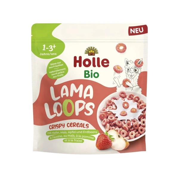 HOLLE Crispy Cereals Lama Loops Btl 125 g