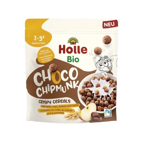 HOLLE Crispy Cereals Choco Chipmunk Btl 125 g