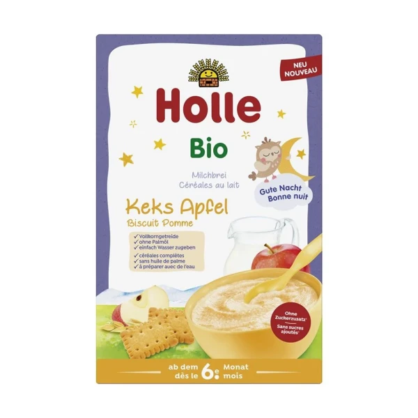 HOLLE Milchbrei Keks Apfel Bio 250 g