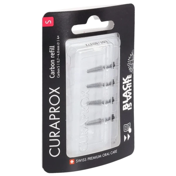 CURAPROX Black is white-CPS Carbon S refill 4 Stk