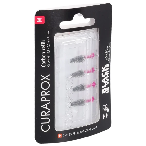 CURAPROX Black is white-CPS Carbon M refill 4 Stk
