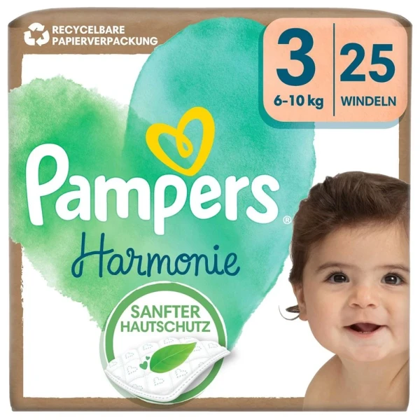 PAMPERS Harmonie Gr3 6-10kg Midi Single n 25 Stk