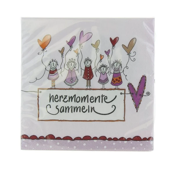 HERBORISTERIA Servietten Herzmomente 20 Stk