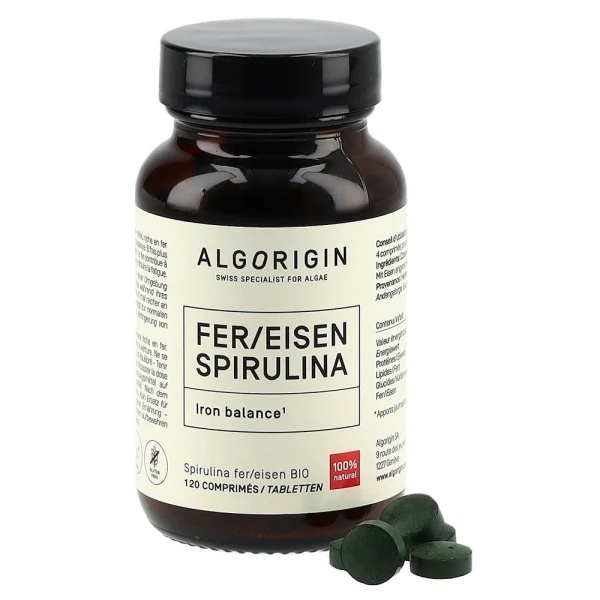 ALGORIGIN Eisen Spirulina Tabl Bio (n) 120 Stk