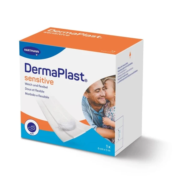 DERMAPLAST Sens Schnellverb 6cmx5m weiss