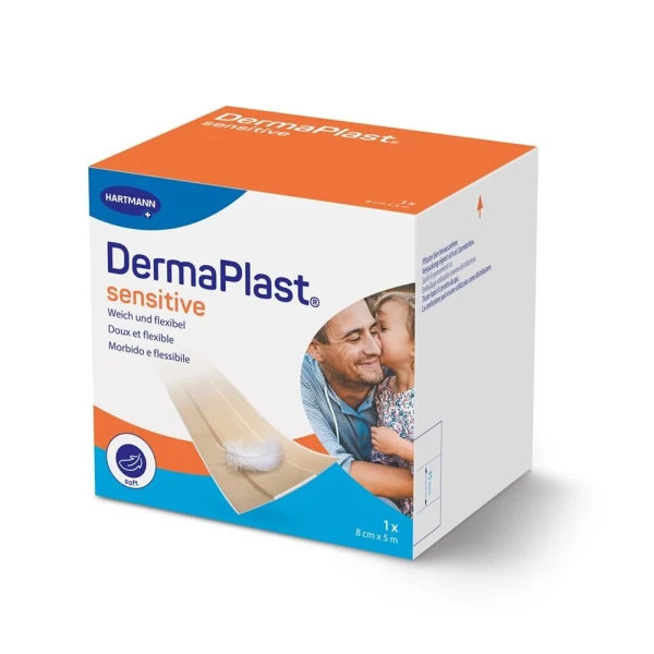 DERMAPLAST Sens Schnellverb 8cmx5m beige