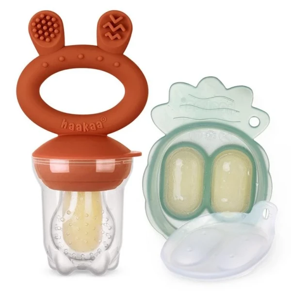 HAAKAA Freeze-N-Feed Fruchts Set Mini rot 2 Stk