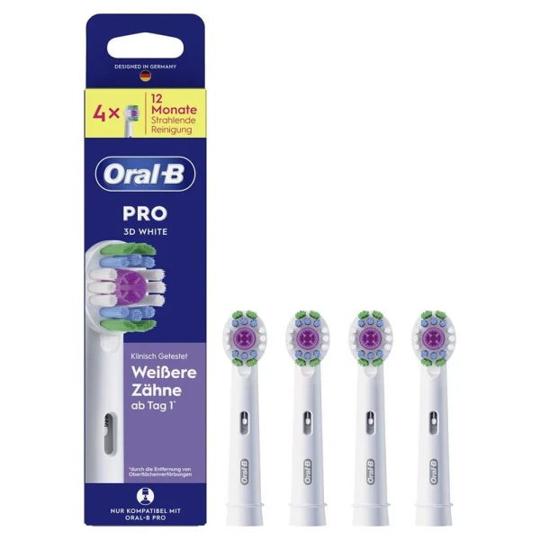 ORAL-B Aufsteckbürsten Pro 3D White 4 Stk