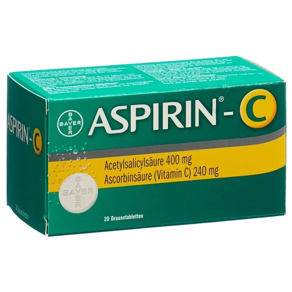 Hier sehen Sie den Artikel ASPIRIN C Brausetabl 20 Stk aus der Kategorie Arzneimittel der Liste D. Dieser Artikel ist erhältlich bei pedro-shop.ch