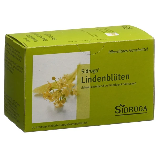 Hier sehen Sie den Artikel SIDROGA Lindenblüten 20 Btl 1.8 g aus der Kategorie Arzneimittel der Liste E. Dieser Artikel ist erhältlich bei pedro-shop.ch