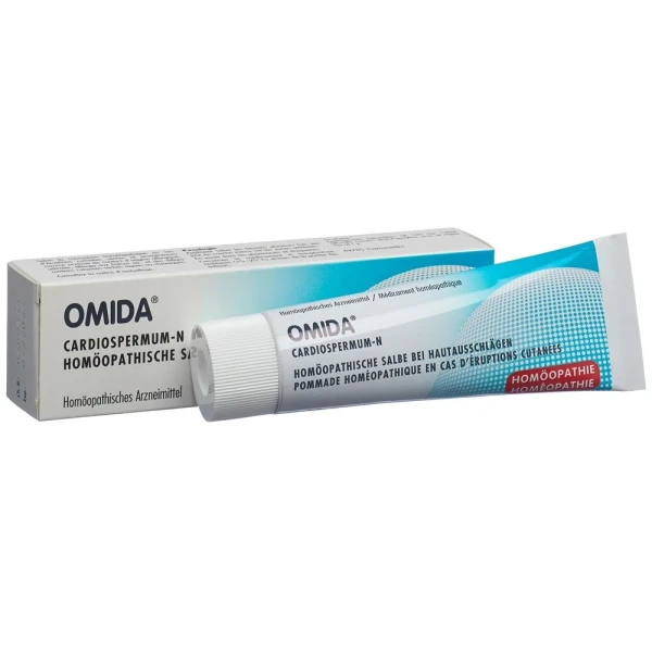 Hier sehen Sie den Artikel OMIDA Cardiospermum N Salbe 50 g aus der Kategorie Arzneimittel der Liste D. Dieser Artikel ist erhältlich bei pedro-shop.ch