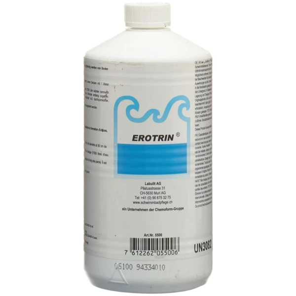 Hier sehen Sie den Artikel EROTRIN Antialgen liq chlorfrei 1 lt aus der Kategorie Schwimmbassinpflege und Zubehör. Dieser Artikel ist erhältlich bei pedro-shop.ch